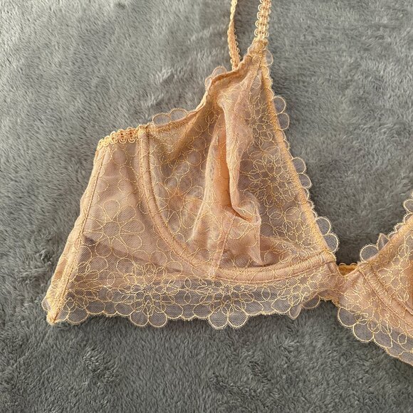 Intimately Free People Lucia Underwire Bra Women's 34D Lace - Picture 2 of 4